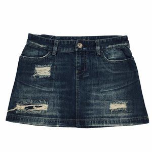 American Eagle Distressed Denim Skirt